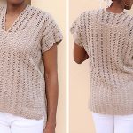 Open Waves Top for Women Crochet Free Pattern