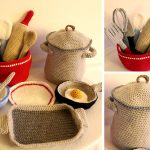 Kitchen Cooking Set Crochet Free Pattern