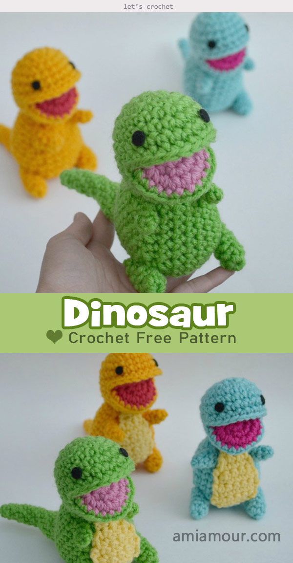 Dinosaur Amigurumi Free Crochet Pattern