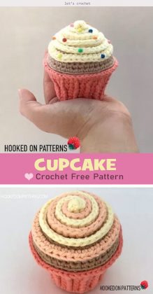 Cupcake Pin Cushion Free Crochet Pattern