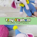 Tiny Elephant Amigurumi Free Crochet Pattern