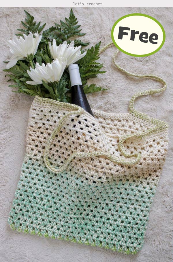 Simple Market Bag Free Crochet Pattern
