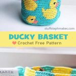 Ducky Basket Crochet Free Pattern
