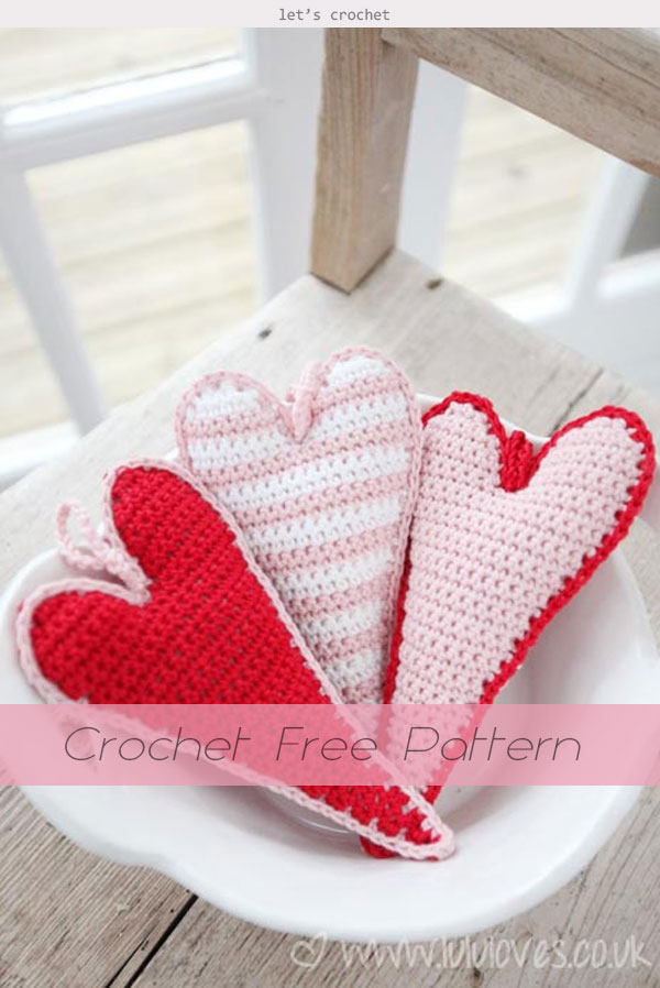 Skinny Hearts Free Crochet Pattern