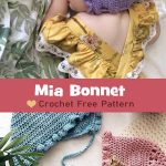 Mia Bonnet Hat Crochet Free Pattern