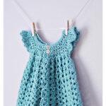 Angel Wings Pinafore Baby Dress Crochet Free Pattern