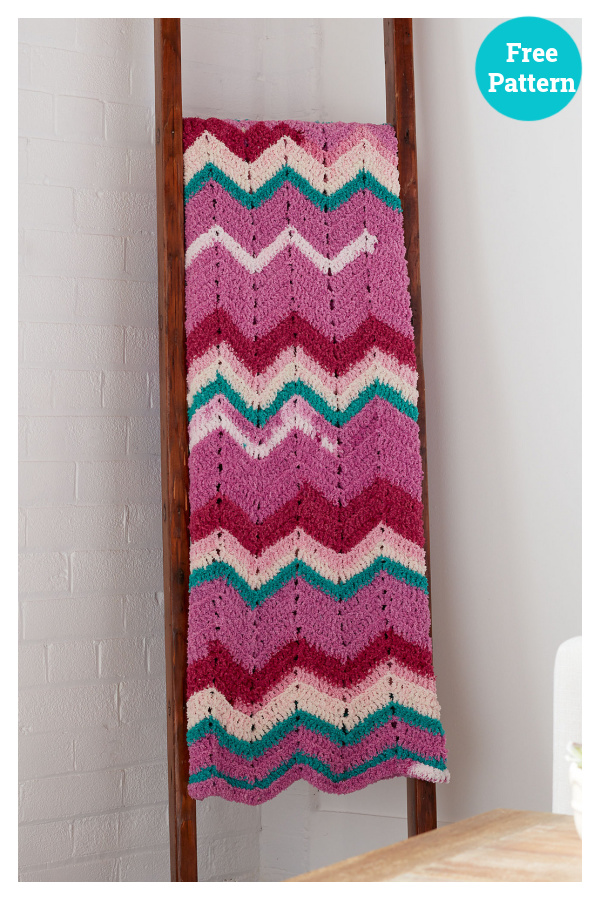 Breeze Afghan Blanket Free Crochet Pattern