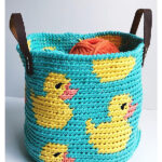 Ducky Basket Crochet Free Pattern