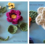 Flowers and Butterflies Crochet Free Pattern