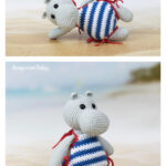 Hippo in Swimsuit Crochet Free Pattern