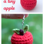Mini Apple Amigurumi Free Crochet Pattern and Video Tutorial