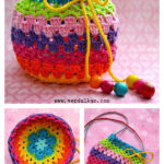 Rainbow Pouch Crochet Free Pattern