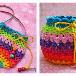 Rainbow Pouch Crochet Free Pattern