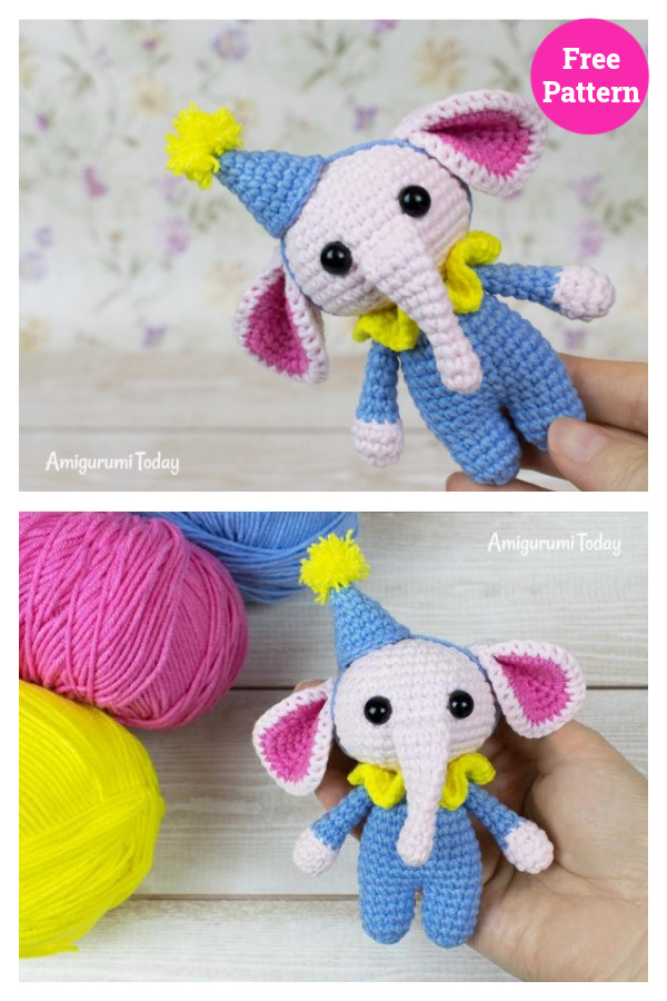 Tiny Elephant Amigurumi Free Crochet Pattern