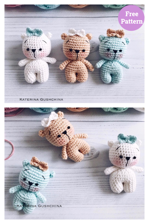 Tiny Teddy Bear Crochet Free Pattern