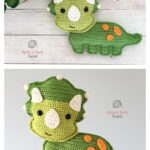 Triceratops Dinosaur Amigurumi Free Crochet Pattern