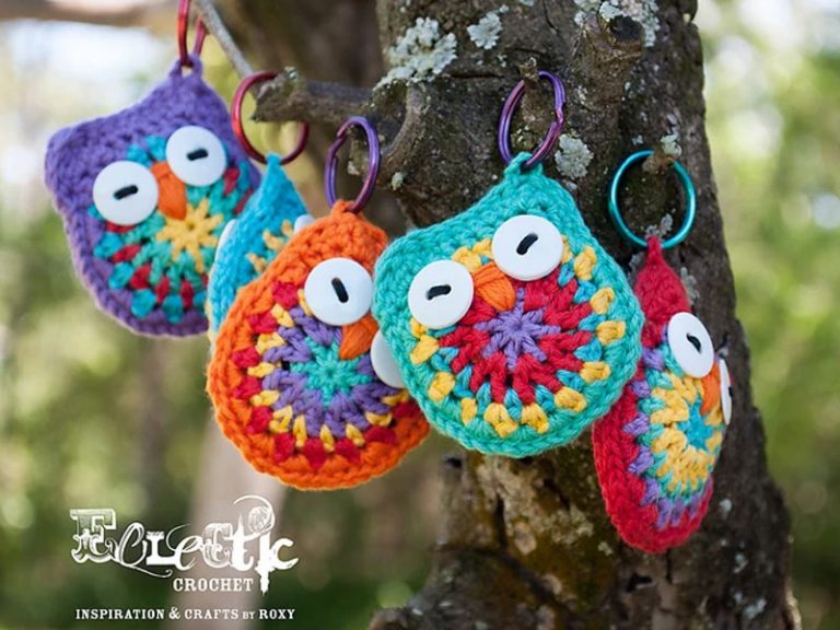 Owl Key Chain Crochet Free Pattern