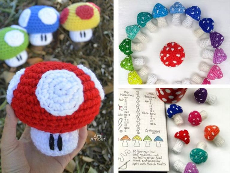 Mario Mushroom Free Crochet Pattern