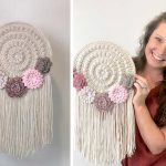 Crafty Boho Flower Wall Hanger Free Crochet Pattern