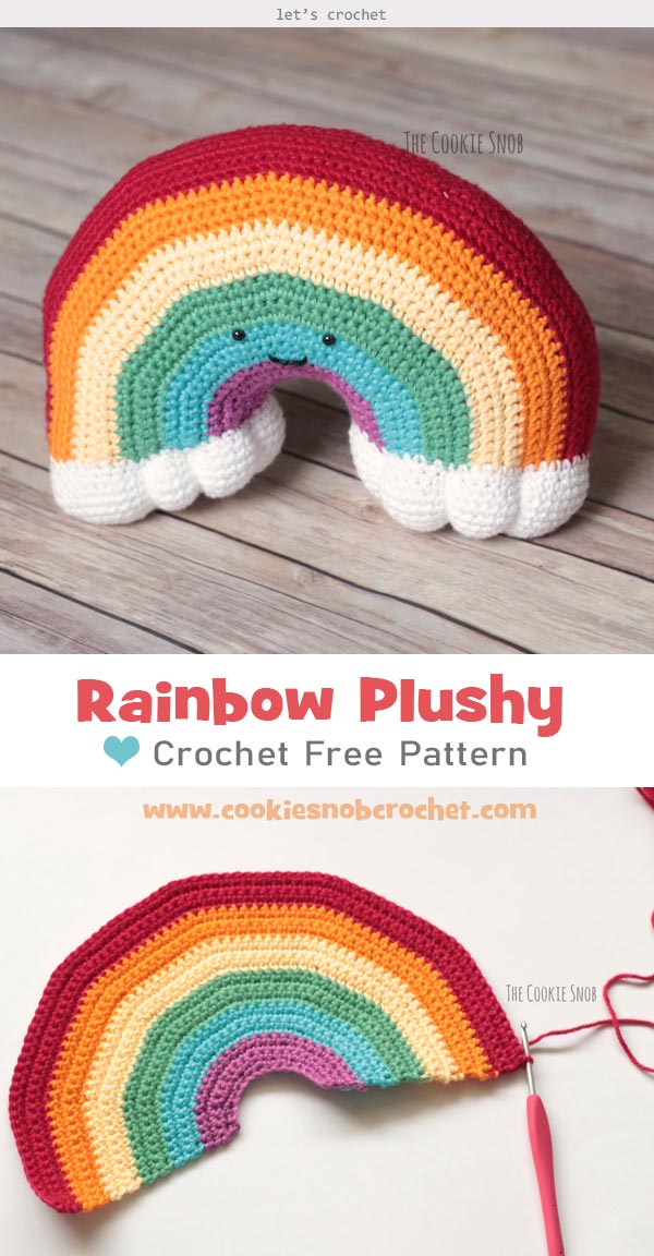  Rainbow Plushy Crochet Free Pattern