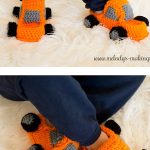 Monster Truck Slippers Crochet Free Pattern