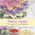 Floral Flower Toast Crochet Free Pattern