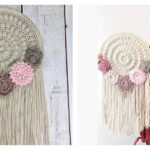 Crafty Boho Flower Wall Hanger Free Crochet Pattern