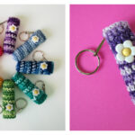 Flower Lip Balm Holder Crochet Free Pattern