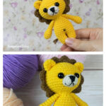 Tiny Lion Amigurumi Crochet Free Pattern