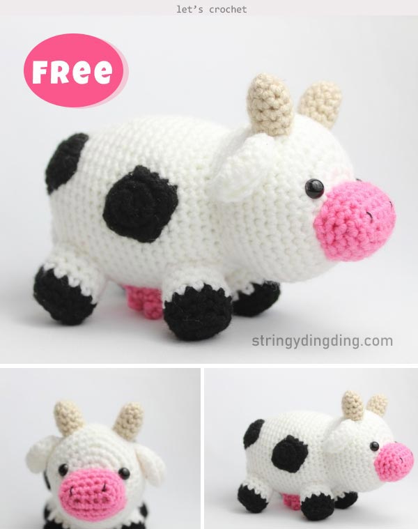 Cow Amigurumi Free Crochet Pattern