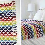 Rainbow Chic throw Crochet Free Pattern