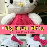 Big Hello Kitty Crochet Free Pattern