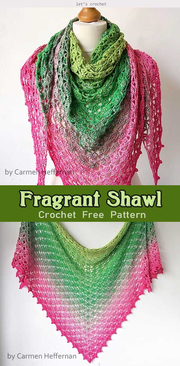 Crochet Flora Shawl Free Pattern