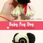 Baby Pug Dog Amigurumi Free Crochet Pattern