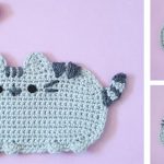 Fat Cat Applique Free Crochet Pattern