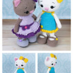 Cat Doll in Sundress Crochet Free Pattern