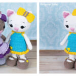 Cat Doll in Sundress Crochet Free Pattern