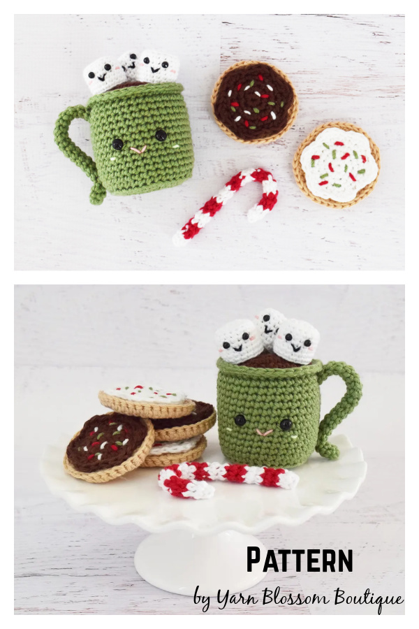 Cupcakes and Hot Cocoa Crochet Free Pattern