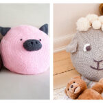 Crochet Animal Pillows for kids Patterns