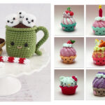 Cupcakes with Swirl Frosting Free Crochet Pattern
