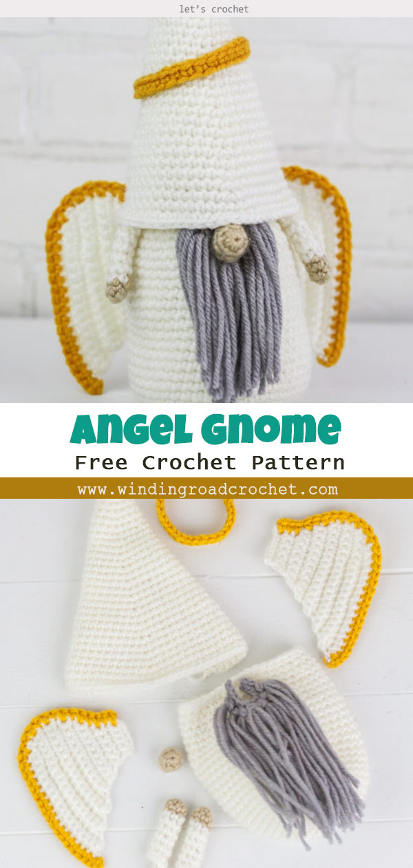 Crochet Christmas Angel Gnome Free Pattern