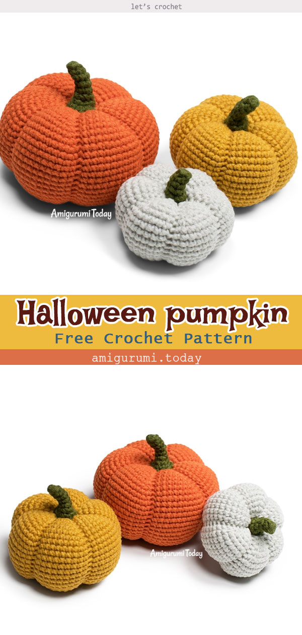 Halloween Pumpkin Toy Crochet Free Pattern