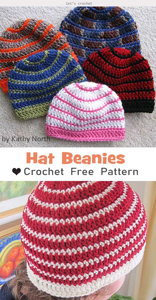 Better Late Than Never Beanies Hat Crochet Free Pattern