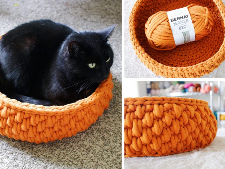 Crochet Pet Cat Bed Free Pattern