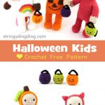 Halloween Costume Kids Dolls Amigurumi Crochet Free Pattern