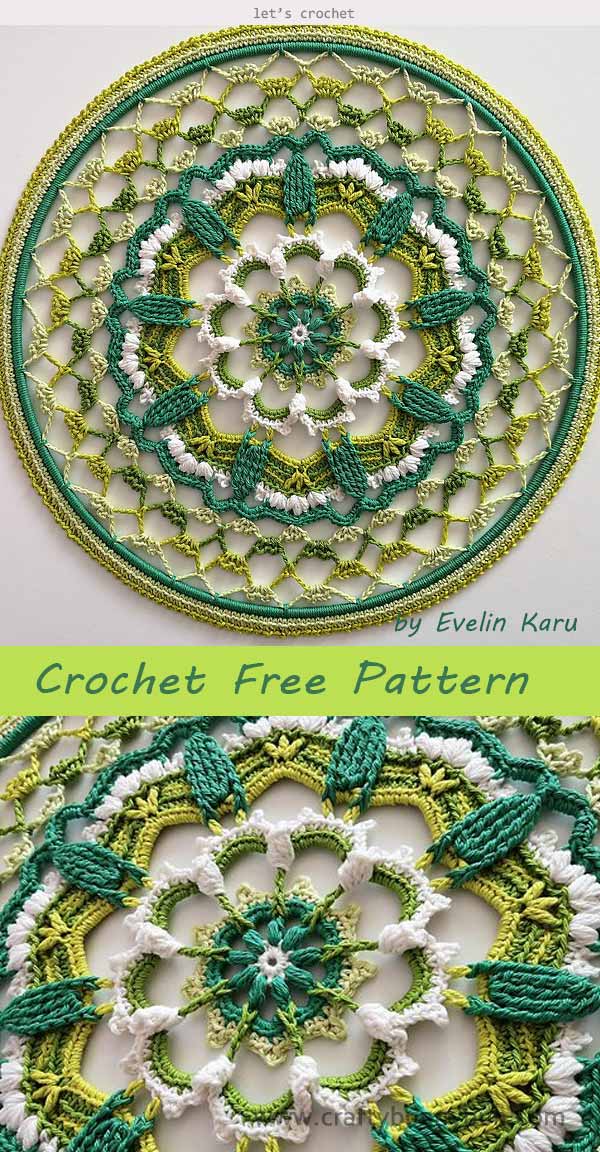Beauty of Mandala Crochet Free Pattern