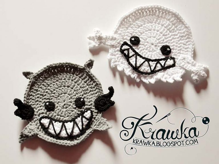 Crochet Halloween Coasters Free Pattern
