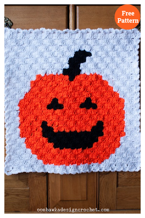 C2C Halloween Wall Hanging Crochet Free Pattern