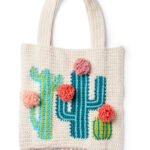 Cactus Tote Bag Crochet Free Pattern