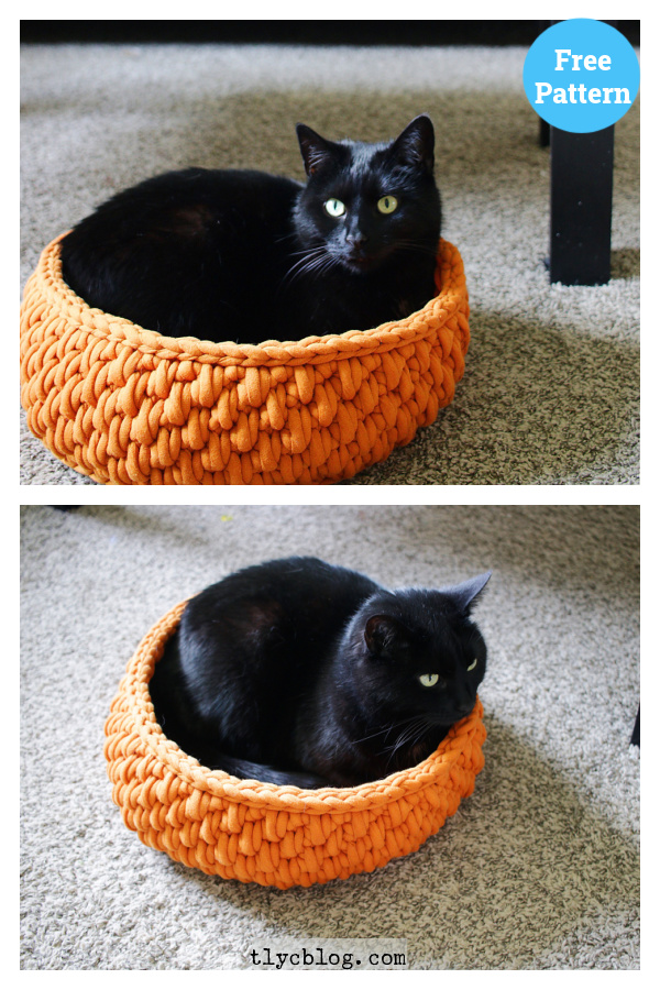 Crochet Pet Cat Bed Free Pattern